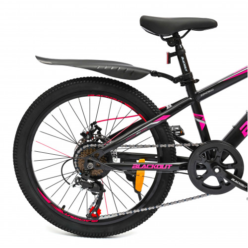 Горный велосипед 22" BLACKOUT,  скоростной, дисковые  тормоза, 22", SHIMANO,  2023