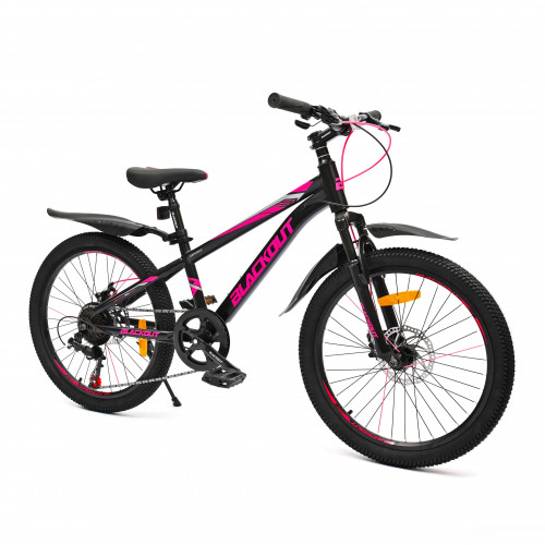 Горный велосипед 22" BLACKOUT,  скоростной, дисковые  тормоза, 22", SHIMANO,  2023