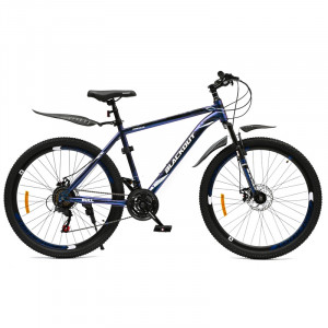 Велосипед горный 27.5", рама 19", BLACKOUT BULL, сине-фиолетовый