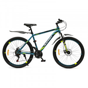 Велосипед горный 27.5", рама 19", BLACKOUT BULL, бирюзовый