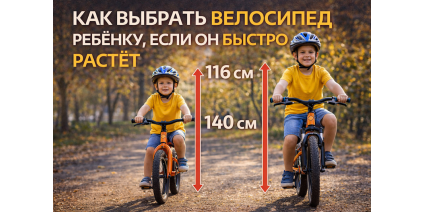 Как выбрать велосипед ребёнку, если он быстро растёт