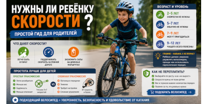 Нужно ли ребёнку переключение скоростей и с какого возраста