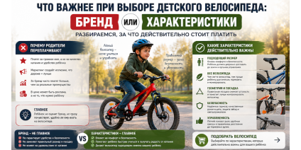 Что важнее при выборе детского велосипеда: бренд или характеристики