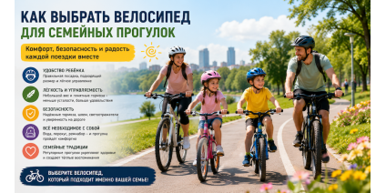 Как выбрать велосипед для семейных прогулок