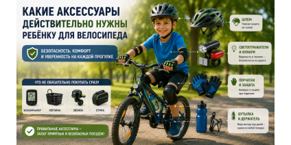 Какие аксессуары действительно нужны ребёнку для велосипеда