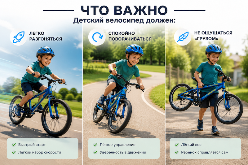 Велосипед, подходящий ребенку